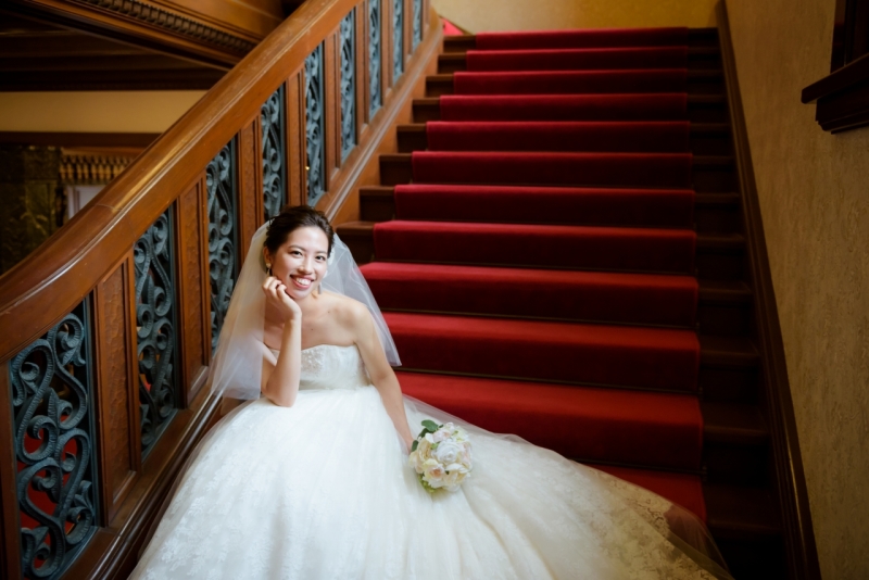 とっても絵になる花嫁さま