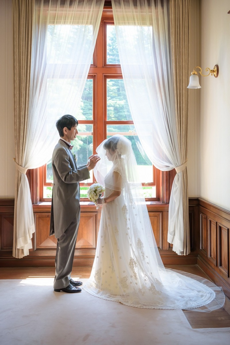 ベールアップシーンもしっかり撮影