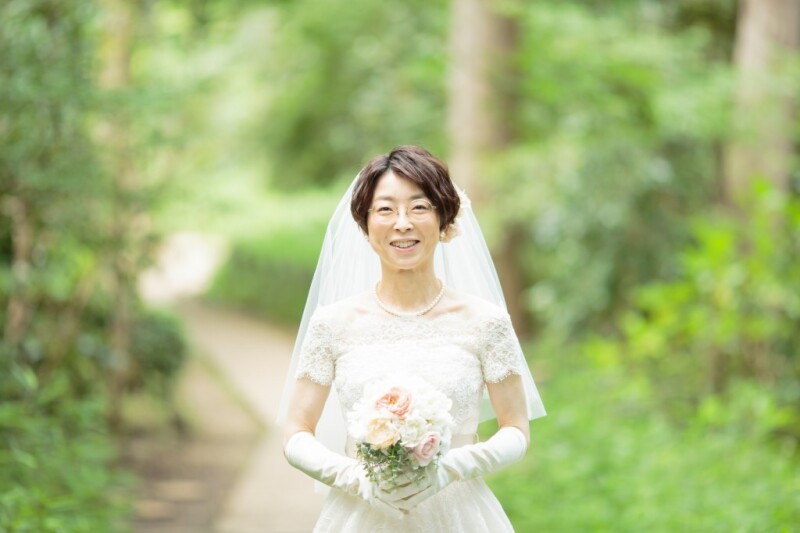 ショートカットの花嫁様