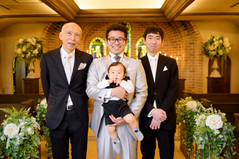 男子ばかりの記念写真！