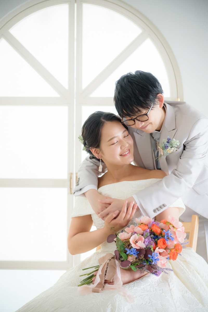 カラフルブーケにチェンジ