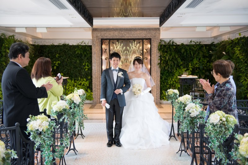 挙式形式で撮影してくださりありがとうございました。（チャペルフォト）