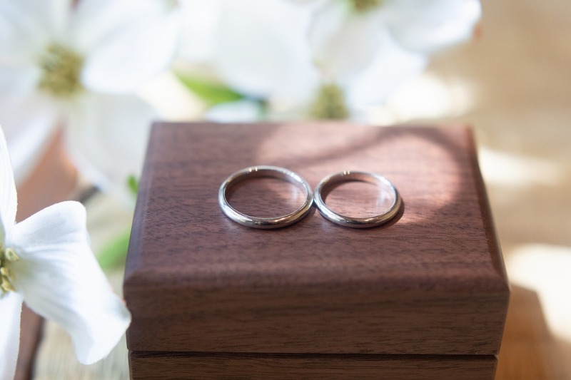 結婚指輪もしっかりと