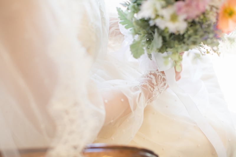 ヴィンテージドレスで撮影