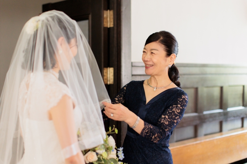 チャペルではご両親さまがご見学に