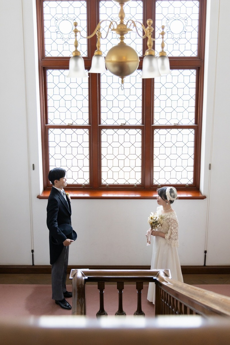 大階段でパチリ