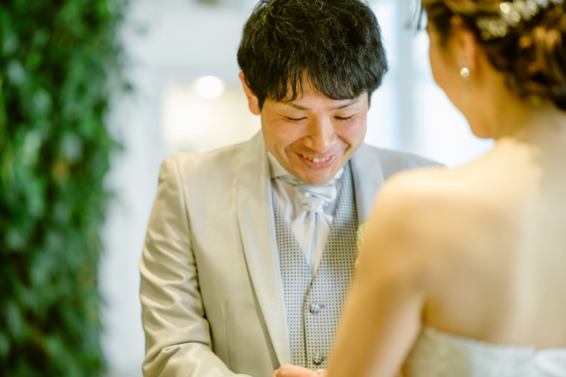 指輪交換シーン