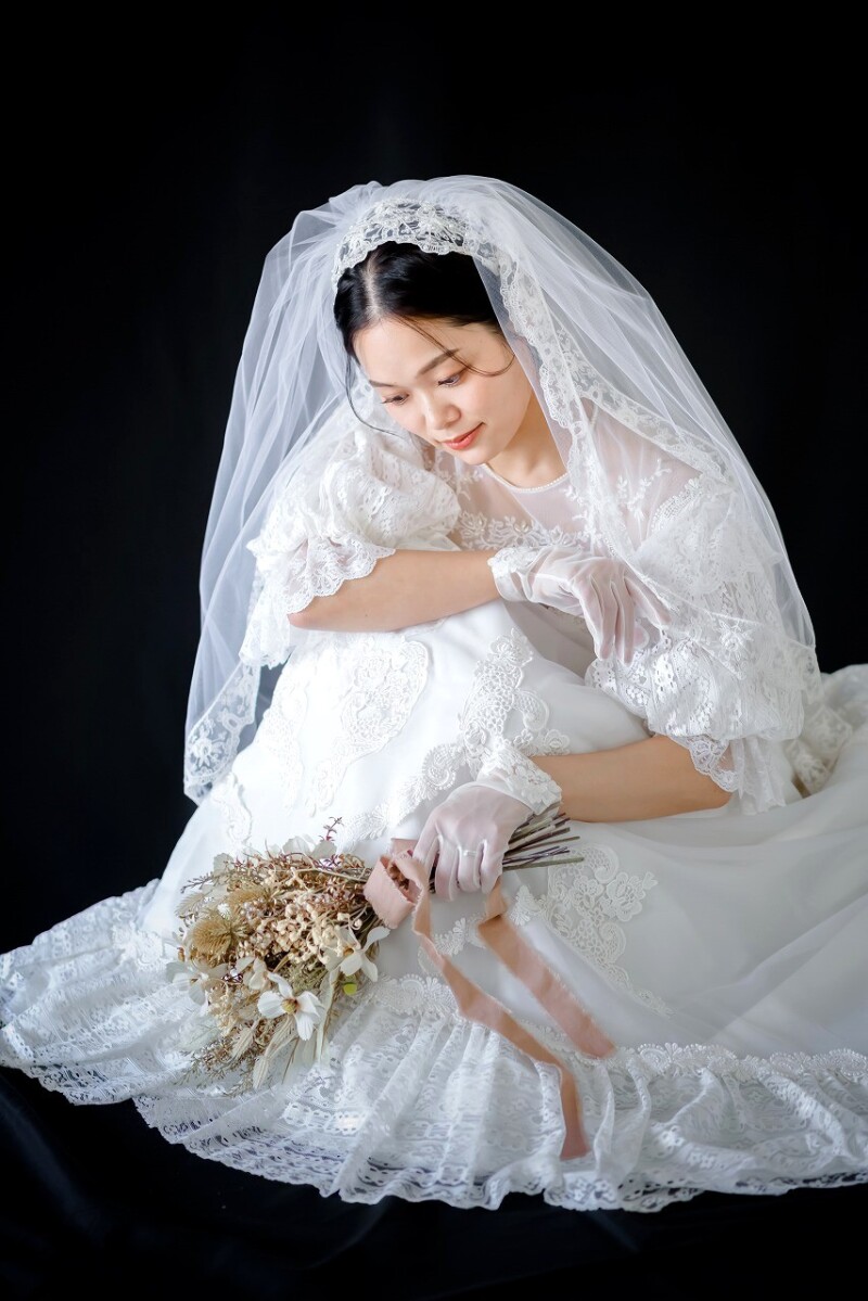 ヴィンテージドレスとの相性もばっちり