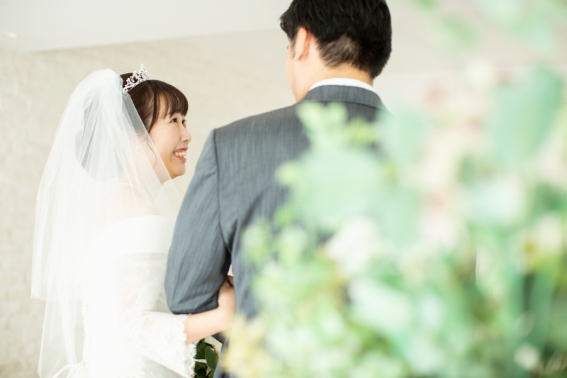 背中越しのショット