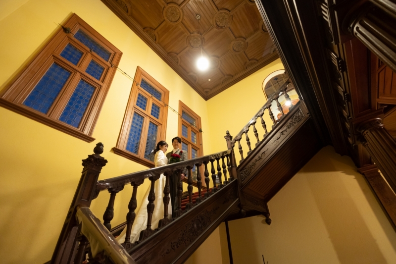 大好きな旧岩崎邸庭園で写真を撮って頂き、一生の思い出になりました。