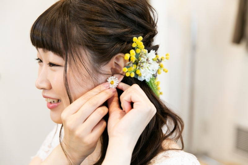 ヘアメイクシーンからしっかり撮影