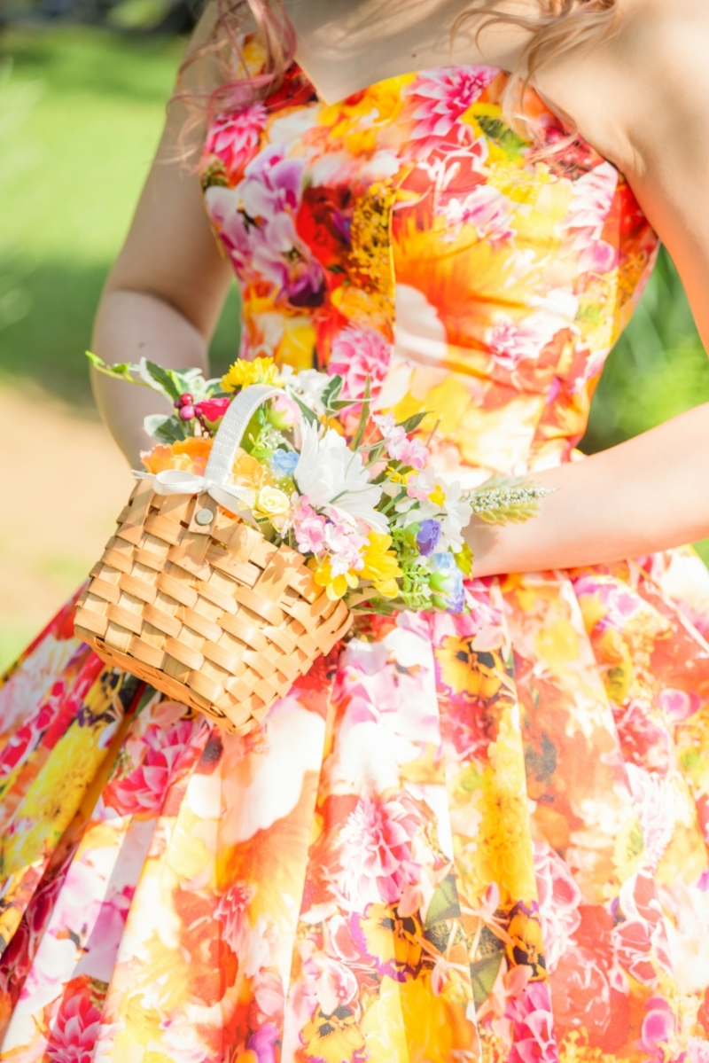 花嫁さま手作りのかごブーケ