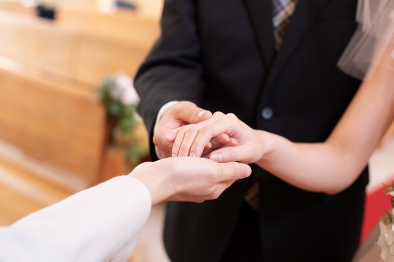 お手渡しシーン