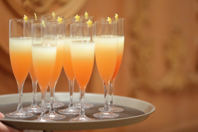 乾杯グラスにお星さま