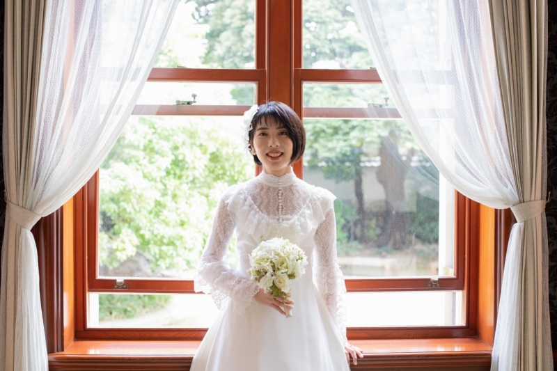 胸元のレースがかわいい