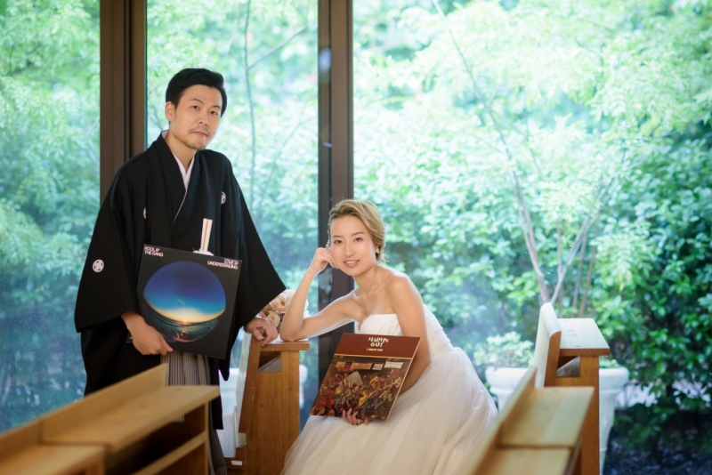 お気に入りのレコードと一緒に