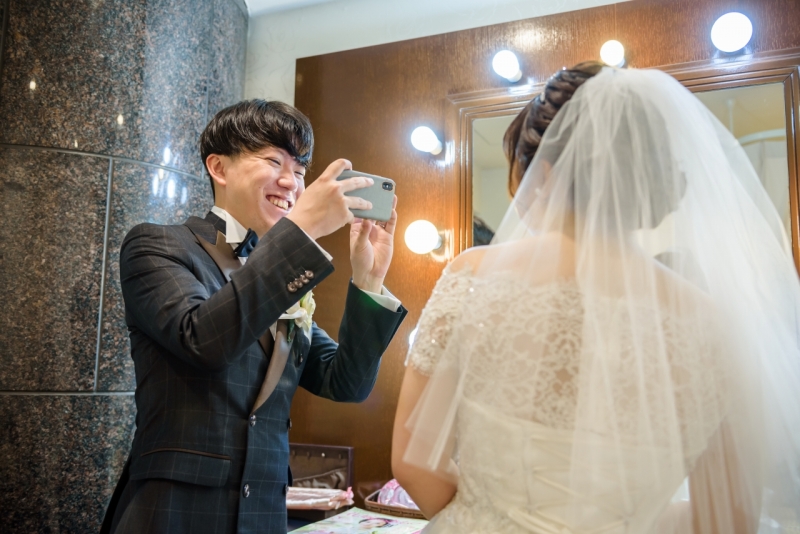 メイクシーンから撮影