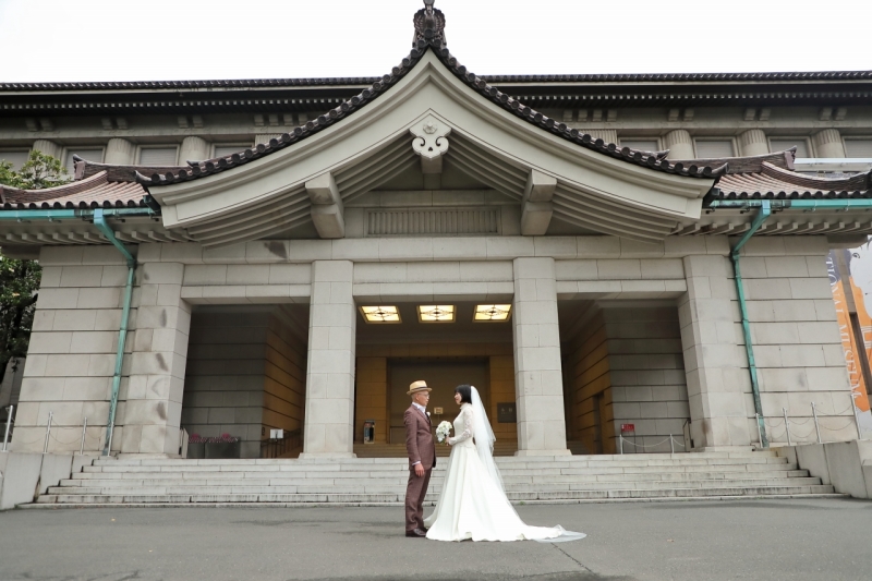 壮大な外観で撮影