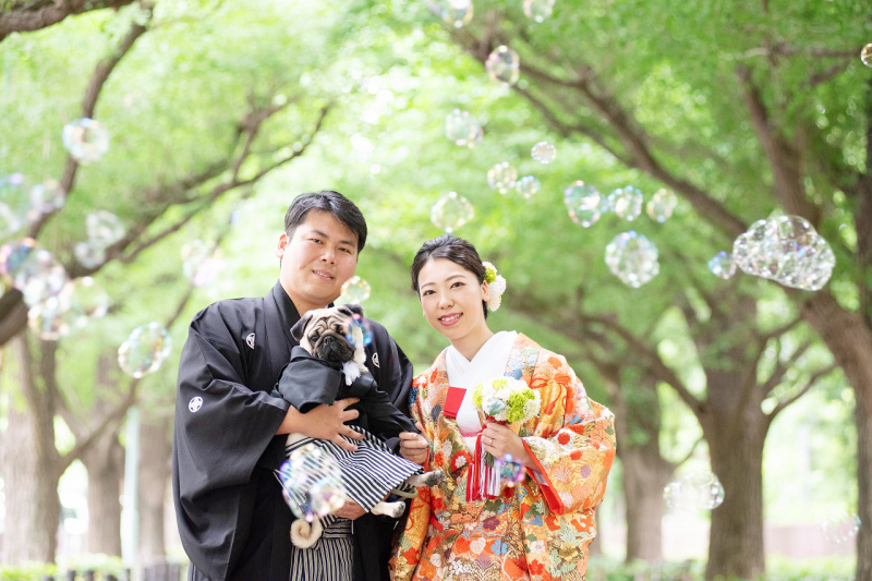 わんちゃんも羽織袴でびしぃいいいい！