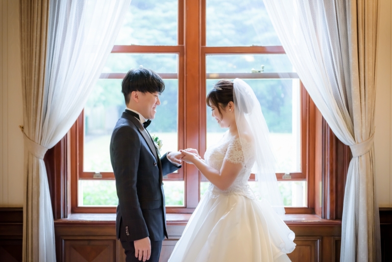 指輪交換シーン