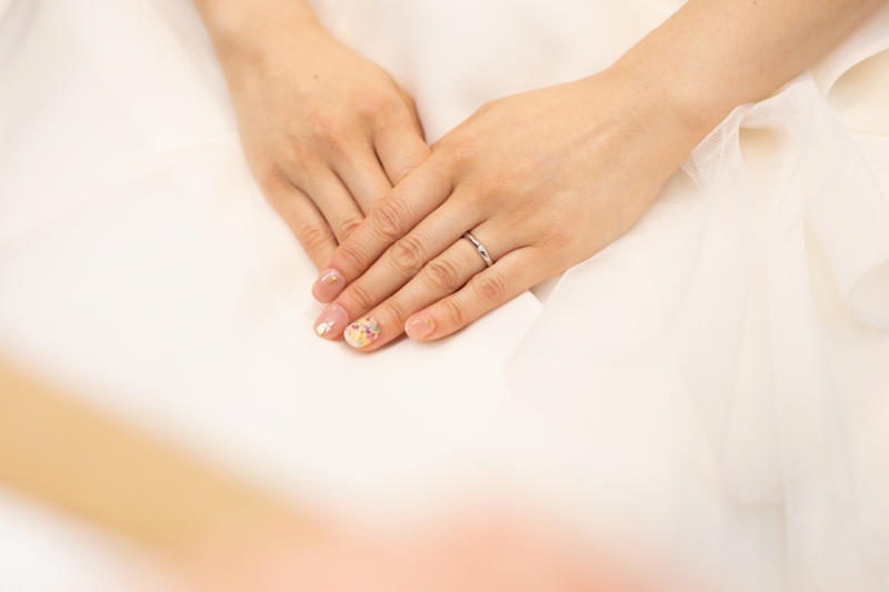 かわいいお手元も