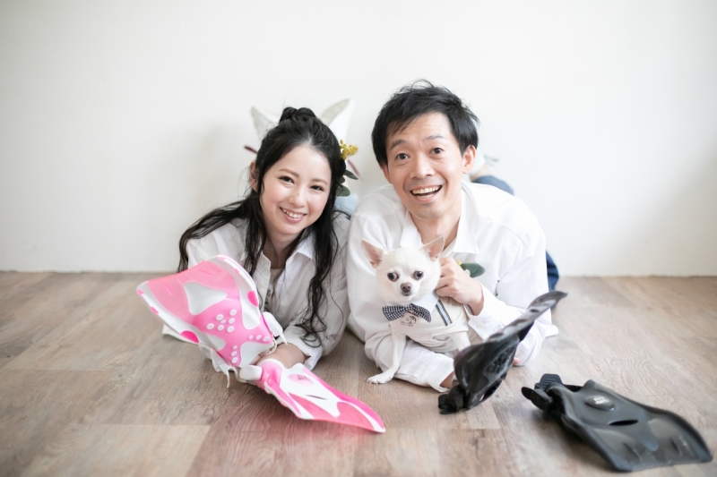 趣味の小物でおふたりらしい1枚を!