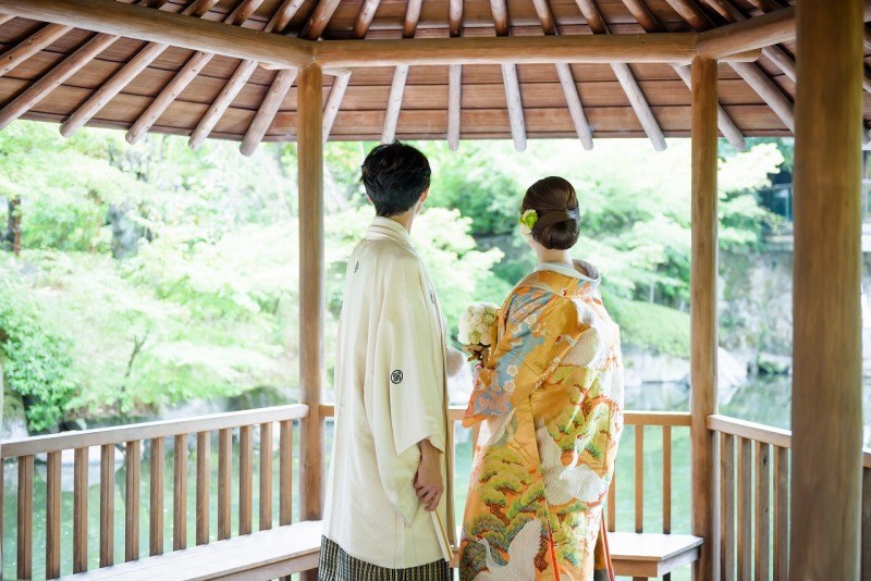 白の羽織袴も素敵です