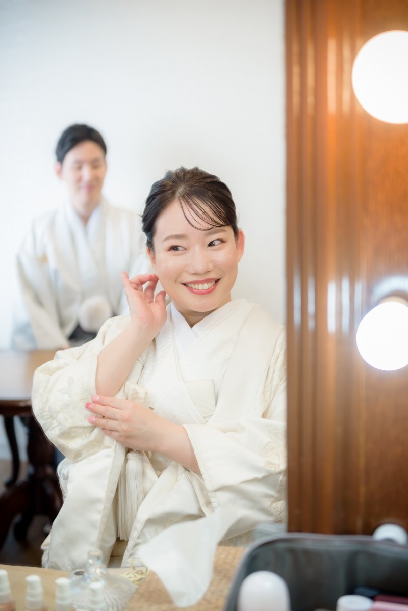 メイクシーンから撮影開始