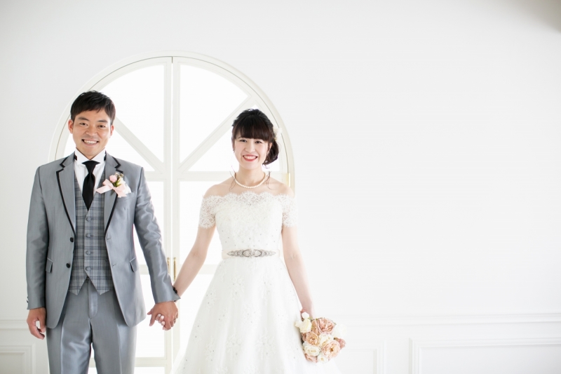 ウエディングドレス姿もしっかり撮影