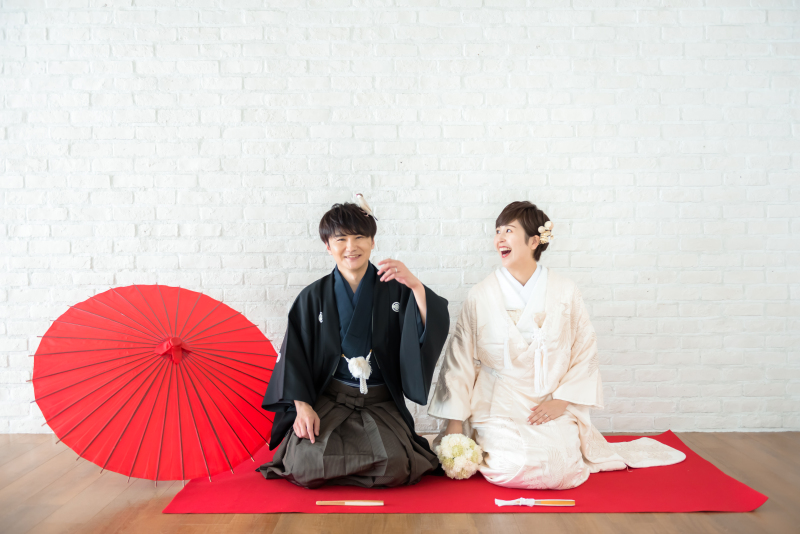 定番の正座カットに文鳥さんも参加＾＾