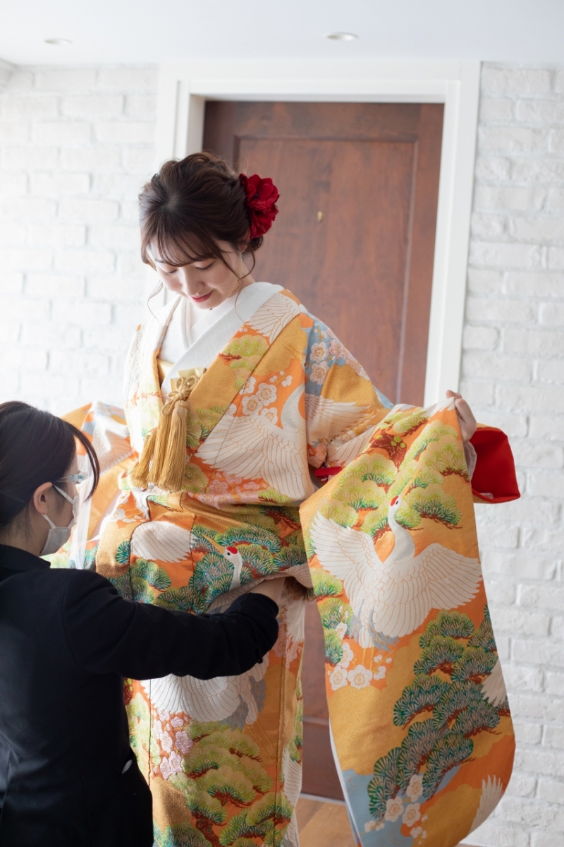 色打掛にチェンジ