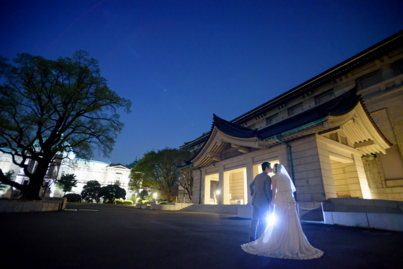 夜の国立博物館はとても幻想的