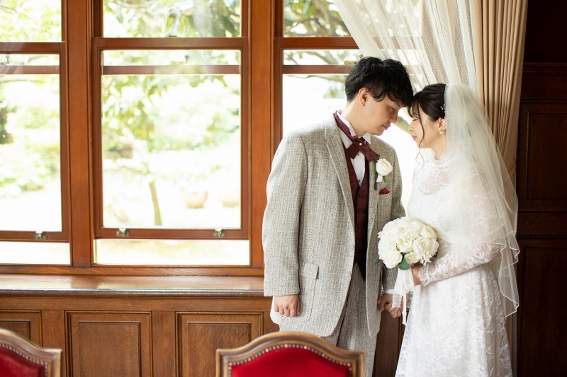 旧古河邸でフォトウエディング