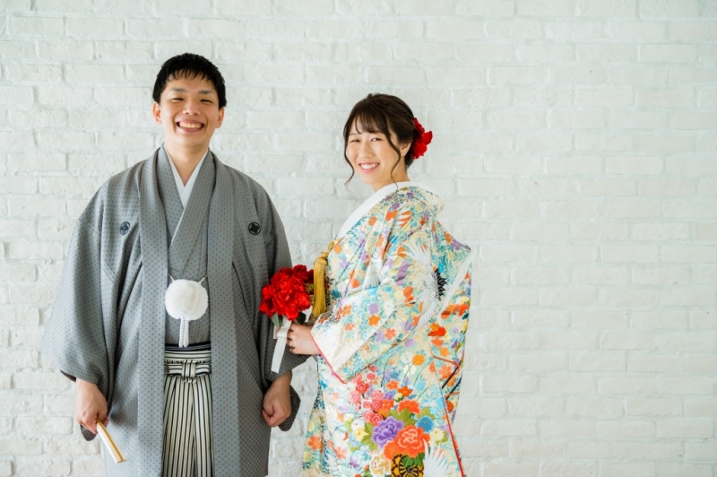 色打掛にかけ替えて