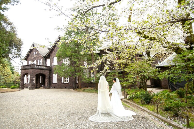 旧古河庭園でも撮影