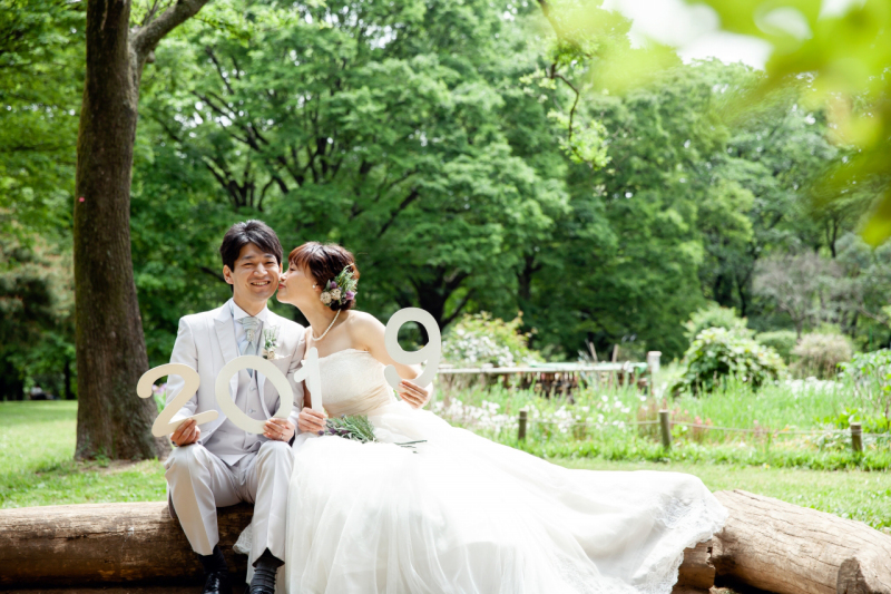 最後はほっぺにちゅ！