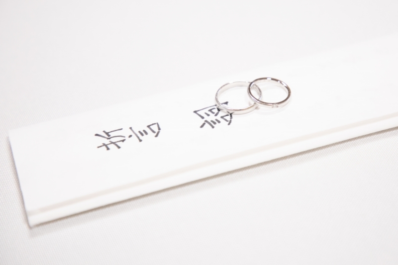 結婚指輪もしっかり撮影