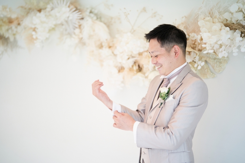 ご新郎様のソロショット