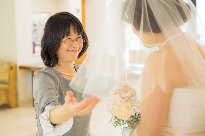 お母さまのうれしそうなお顔がとってもうれしい！