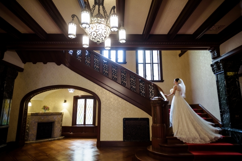 旧前田家本邸でフォトウエディング