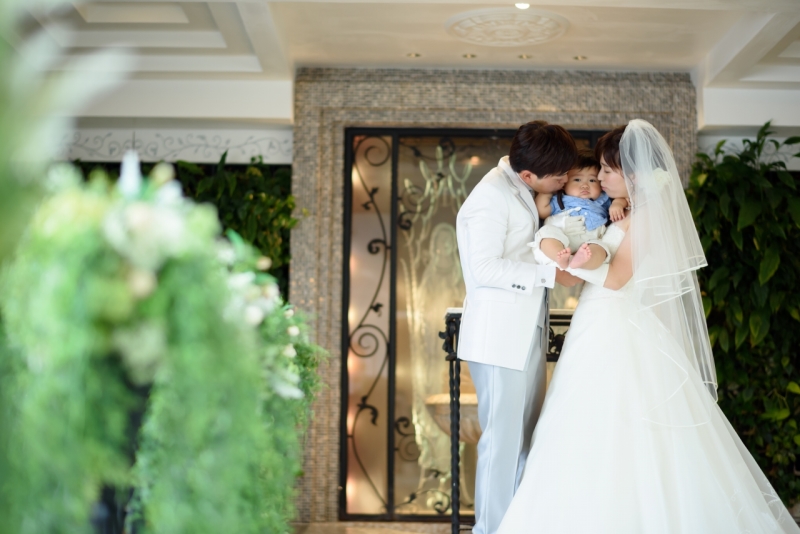 ママとパパからチュー!