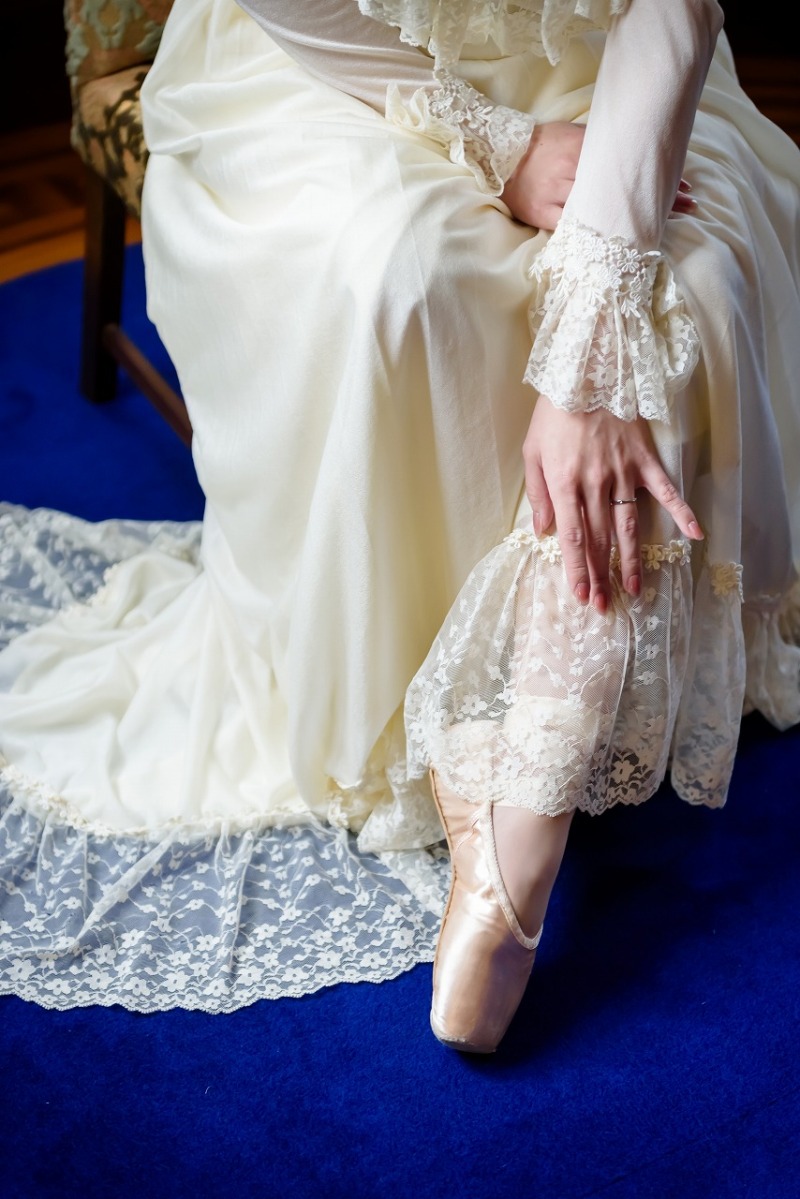 バレエシューズと