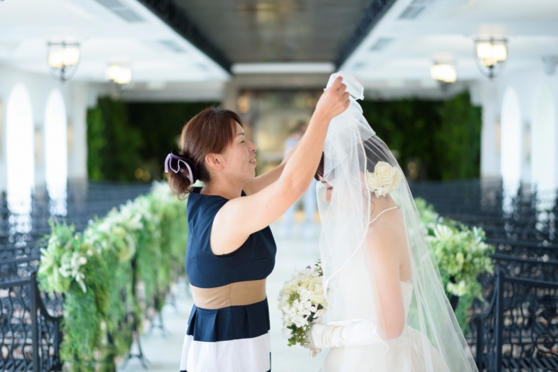 お母様のベールアップ