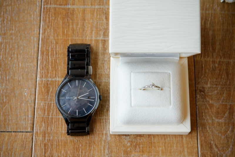 指輪と時計と。