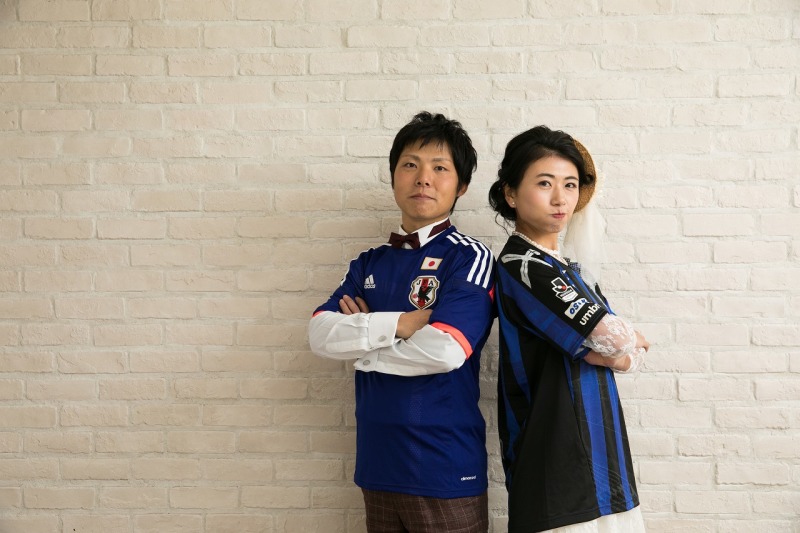 最後はユニフォーム姿で！