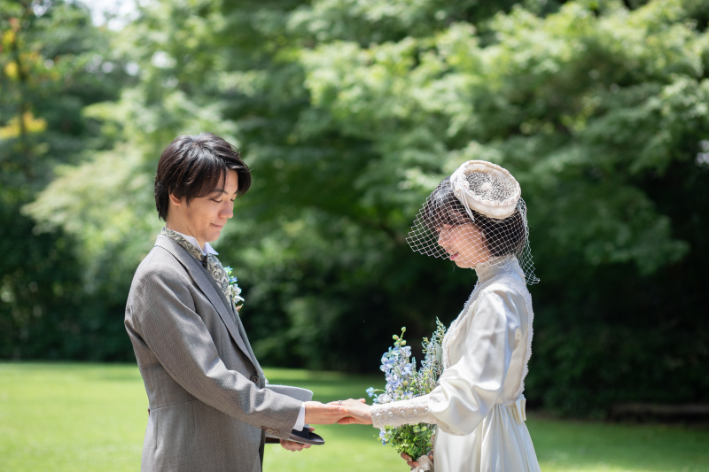 お天気が良ければお庭でも撮影できちゃいます!