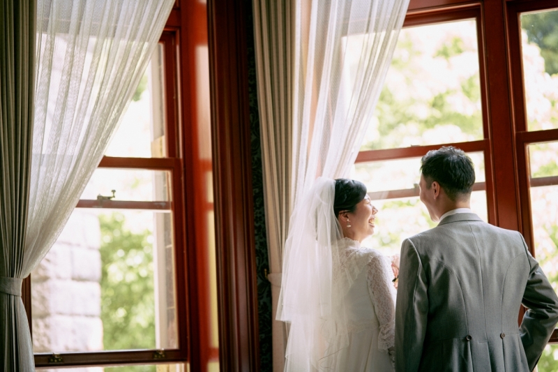 大きな窓は洋館ならでは