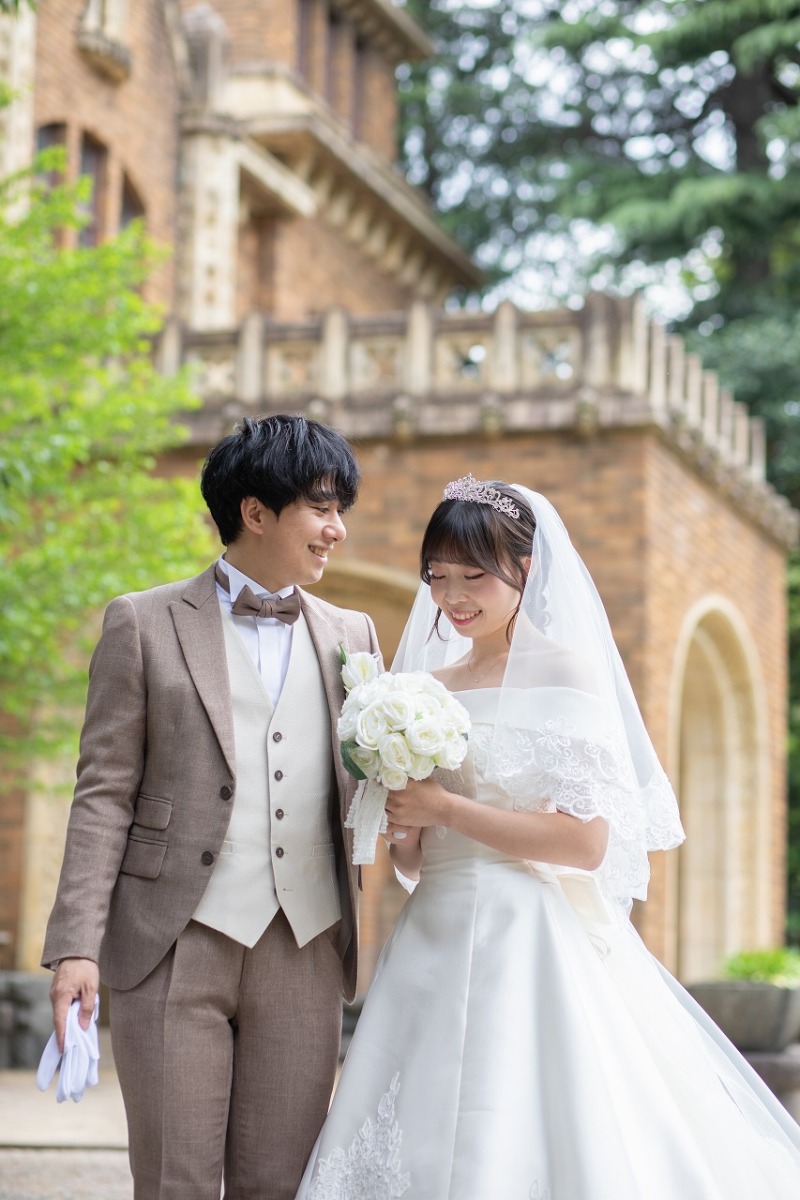 旧前田家本邸でプリンセス気分でウエディングフォト