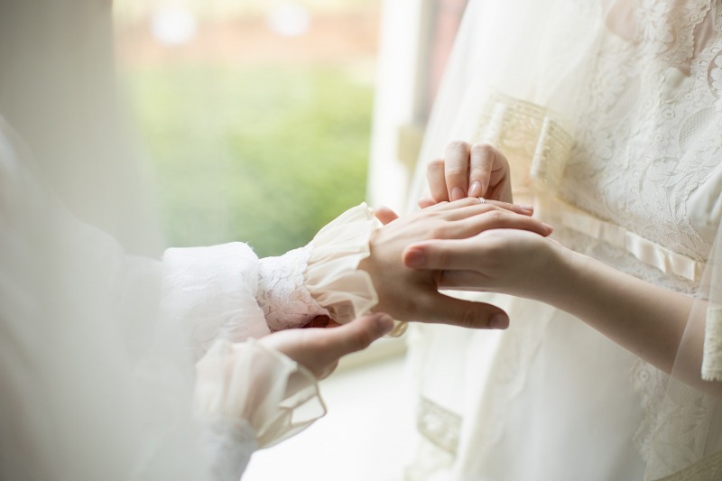 指輪交換シーン