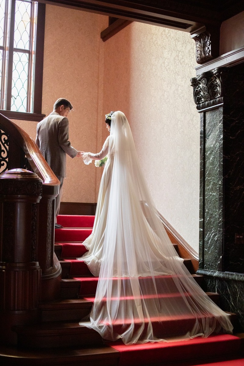 美しいロングベール